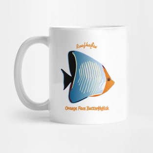 Orange Face Butterflyfish Mug